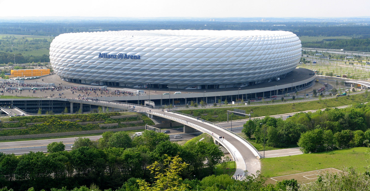 The Allianz Arena from a distance