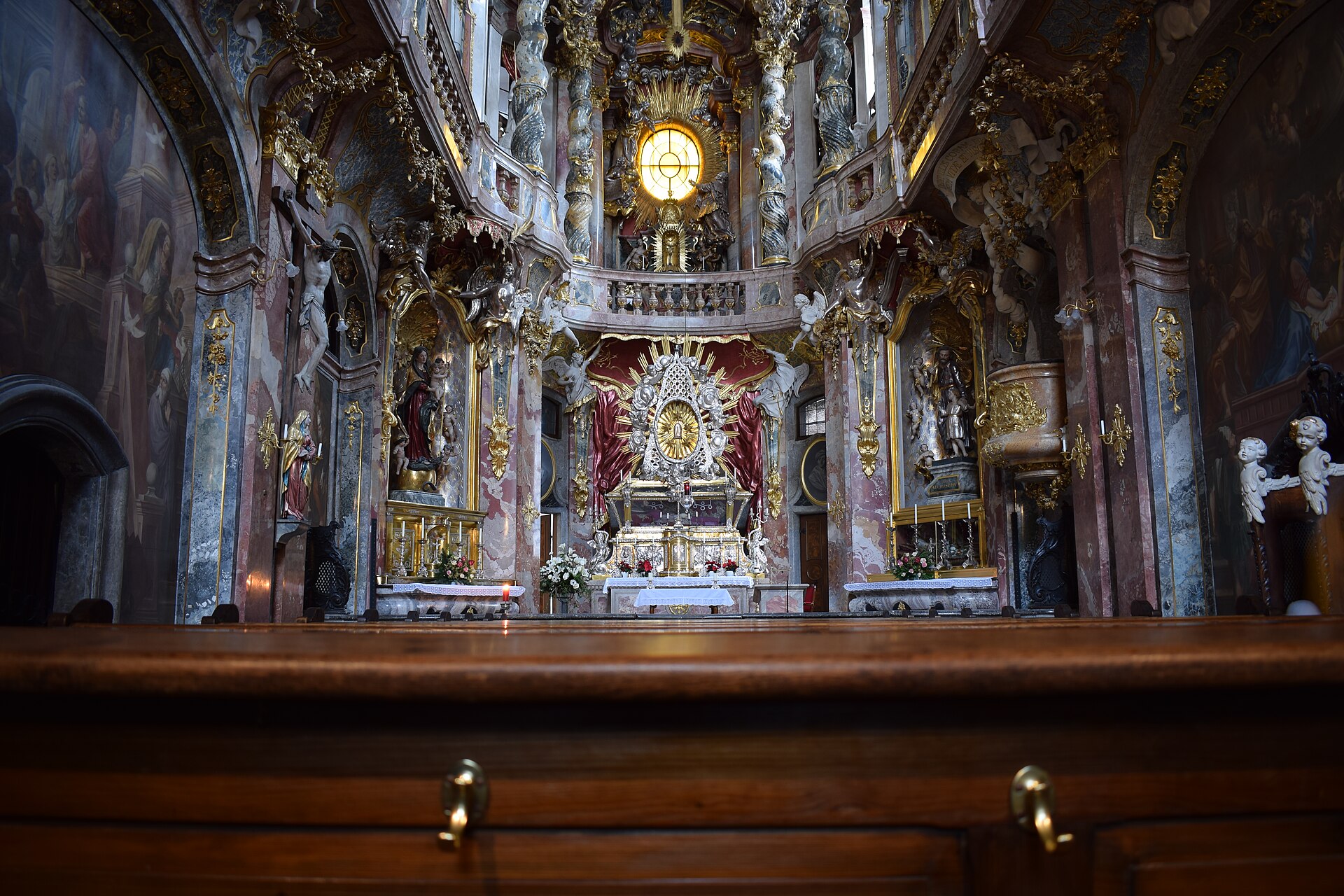 Inside the Asamkirche