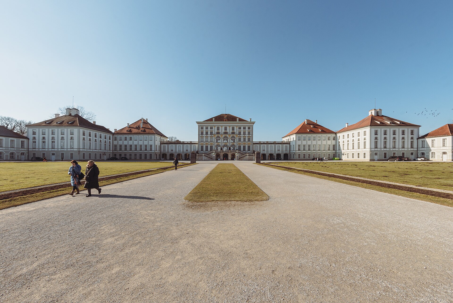 Nymphenburg Palace across the parterre