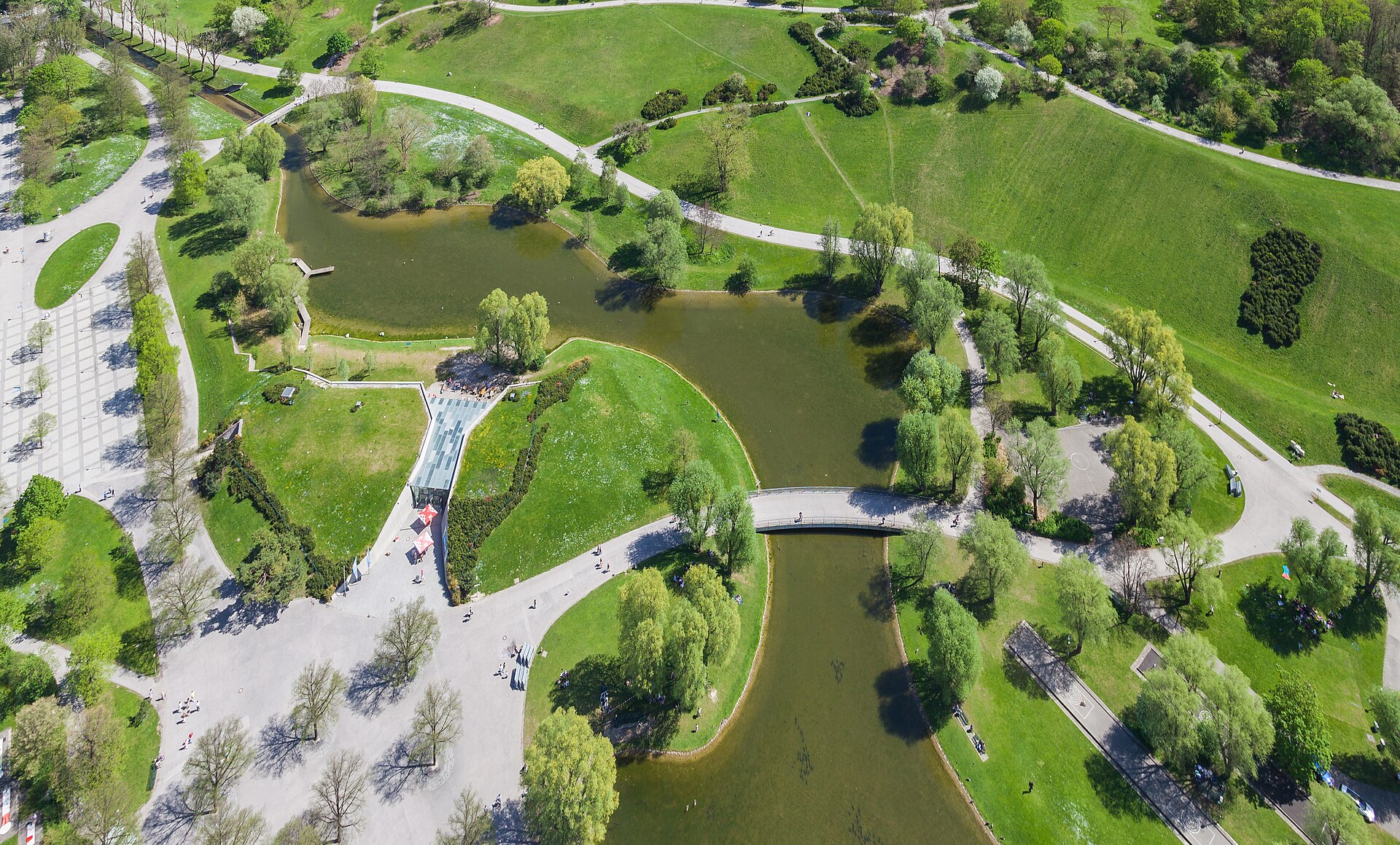 The Olympiapark from the air